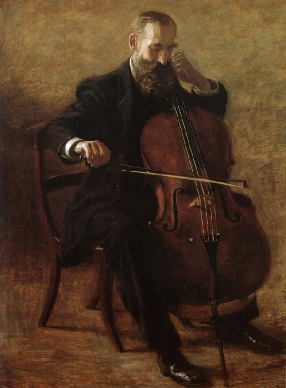 Thomas Eakins Play the Cello oil painting picture